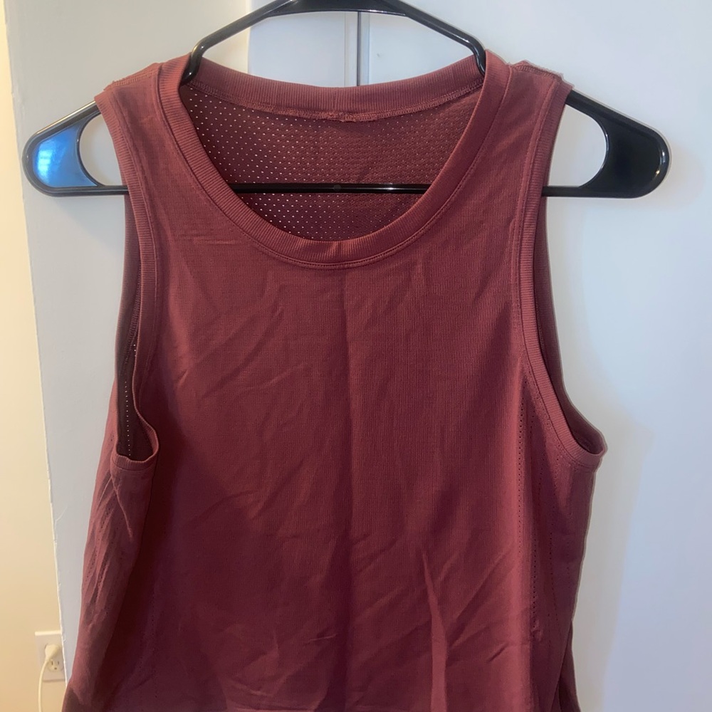 lululemon athletica Maroon Tank Top